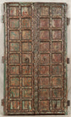 Biscottini Porta portone in legno massello e ferro da interno o da esterno vecchia e antica medievale scorrevole