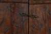 Biscottini Porta portone in legno massello e ferro da interno o da esterno vecchia e antica medievale scorrevole