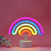 Legami - Lampada Decorativa da Tavolo a Led Effetto Neon a forma di Arcobaleno (LL0005)