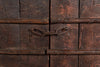 Biscottini Porta portone in legno massello e ferro da interno o da esterno vecchia e antica medievale scorrevole