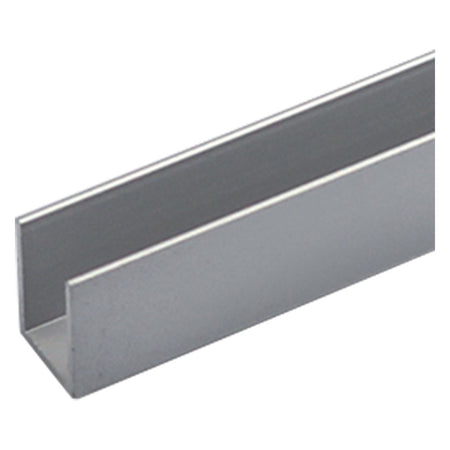 Profilo canalina Tipo 'U' mm8x8x1mt col.argento