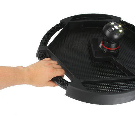 Vassoio Porta Utensili con 4Ruote e Luce Led integrata per Lavoro Sotto Macchina