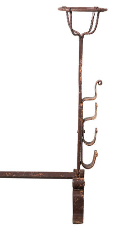Biscottini COPPIA ALARI IN FERRO FORGIATO A MANO L64xPR29xH69 CM
