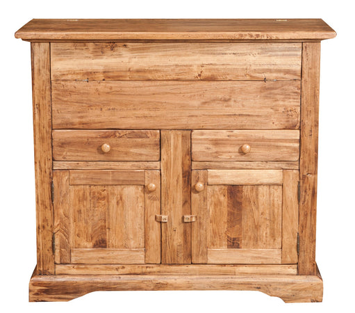 Biscottini Madia in legno massello di tiglio finitura naturale L115xPR48xH102 cm. Made in Italy