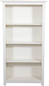 Biscottini Piccola libreria Country in legno massello di tiglio finitura bianca anticata L68xPR25xH130 cm. Made in Italy
