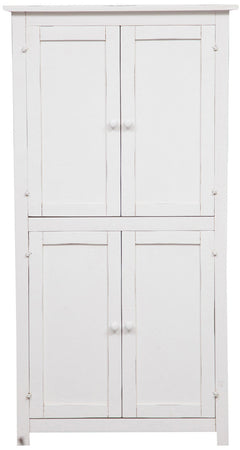 Biscottini Stipetto Country Biscottini legno massello tiglio bianco anticato 68x25x130