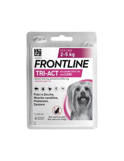 Frontline Tri-Act per cani da 2 a 5 kg di peso