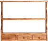 Biscottini Piattaia Country Biscottini legno massello tiglio naturale 79x18x68 2 ripiani 3