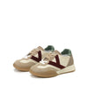 Kehnoo sneakers donna in camoscio e nylon nut bordeaux KW9770