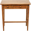 Biscottini Tavolino consolle Country in legno massello di tiglio finitura noce L73xPR36xH75 cm. Made in Italy