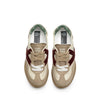 Kehnoo sneakers donna in camoscio e nylon nut bordeaux KW9770