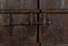 Biscottini Porta portone in legno massello e ferro da interno o da esterno vecchia e antica medievale scorrevole