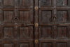 Biscottini Porta portone in legno massello e ferro da interno o da esterno vecchia e antica medievale scorrevole