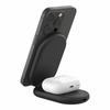 Belkin WIZ028MYBK Caricabatterie per dispositivi mobili Nero (15W 2in1 Folding Wireless Stand Blk)