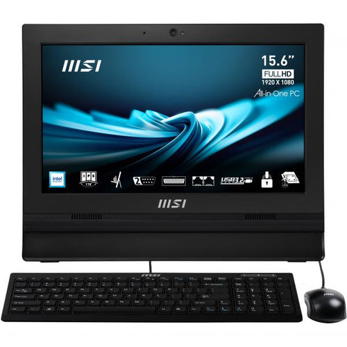 MSI PRO AP162T ADL-005IT - PC AIO 15.6 FHD TOUCH - CPU INTEL N100 - RAM 4GB - SSD 128GB - W11 PRO - NERO