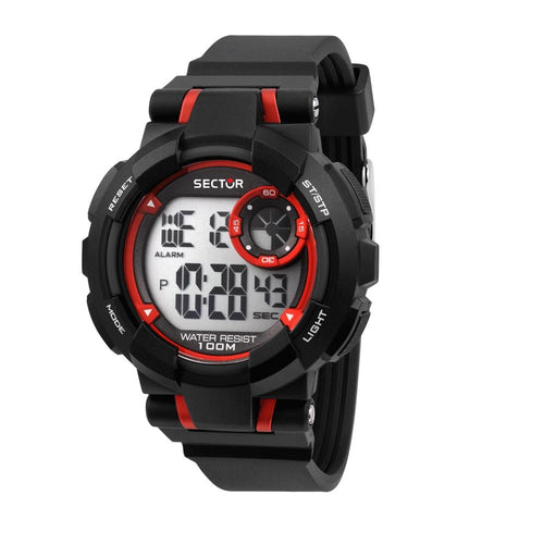 Sector EX-36 – Orologio Uomo Digitale Nero Plastica  (R3251283001)