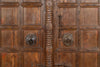 Biscottini Porta portone in legno massello e ferro da interno o da esterno vecchia e antica medievale scorrevole