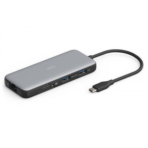 Digitus Docking station USB-C, 8 porte (USB-C DOCKING STATION 8-PORT - 2HDMI 3USB A 1RJ45-SD-MICROSD)