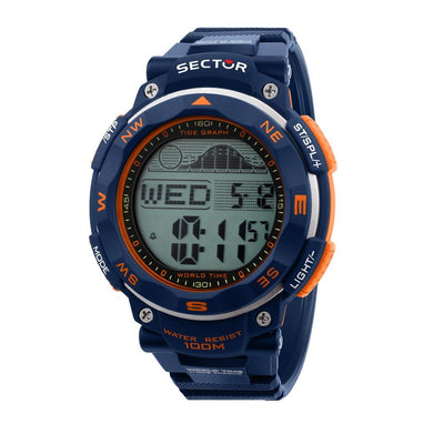Sector EX-35 – Orologio Digitale Blu Arancione Uomo (R3251534001)
