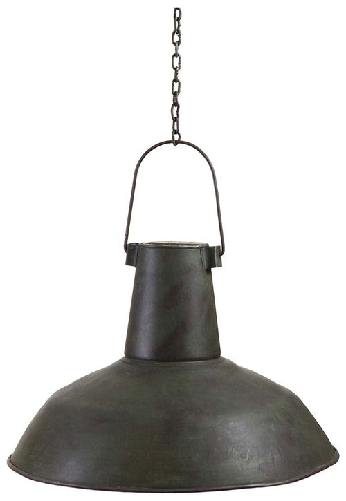 Biscottini Biscottini Lampadario Sospensione Industrial Verde Anticaro 50x50x30 Ferro non