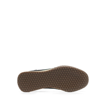 Kehnoo sneakers uomo in camoscio tessuto black military KM9718