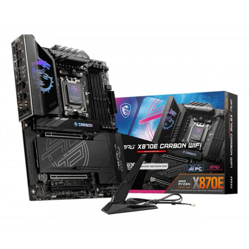 MSI MB AMD MPG X870E GAMING CARBON WIFI,X870E,AM5,4DDR5,3PCI-EX16,4M.2,4SATA3,2USB4,1USB3.2 GEN2X2,1