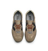 Kehnoo sneakers uomo in camoscio e tessuto taupe black KM9775