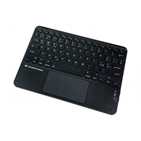 Tastiera Conceptronic TOBIN01BIT - wireless con Touchpad- Bluetooth - batteria ricaricabile