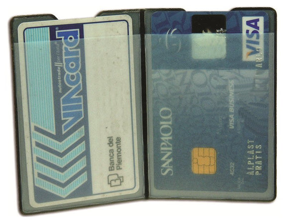 EASYCARD PORTACARD IN PVC A 2 SCOMPARTI SAGOMATO