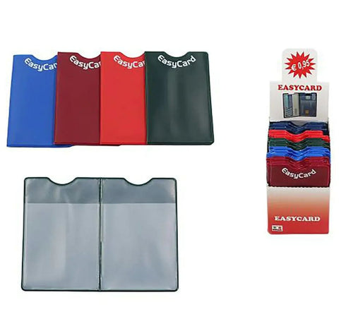EASYCARD PORTACARD IN PVC A 2 SCOMPARTI SAGOMATO