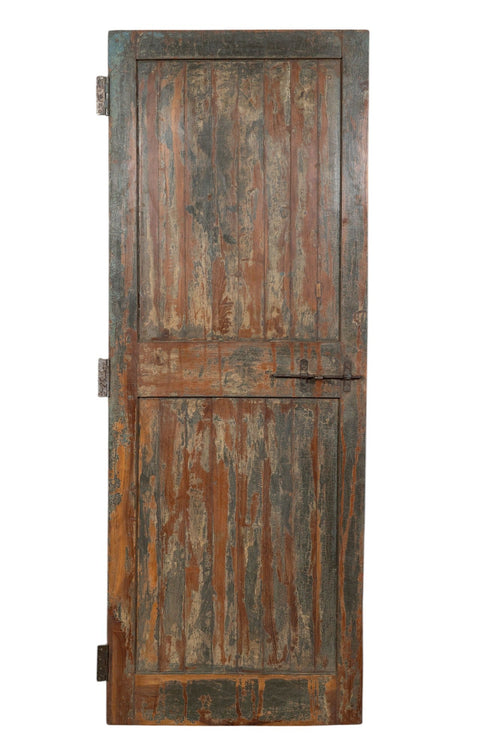 Biscottini Porta Portone Antico Biscottini 71x8x191 Teak Massello Interno Esterno Medievale