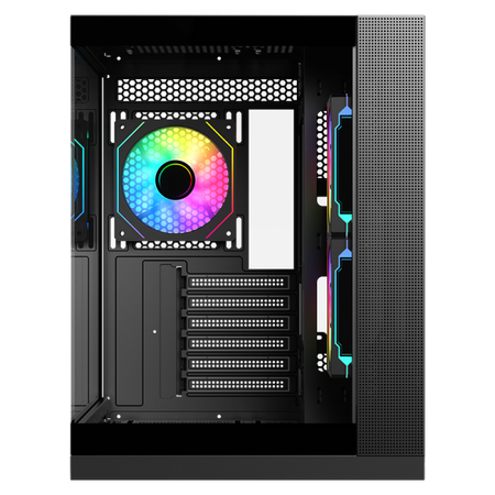 Case DARK CAVE DS - Gaming Tower- ATX- 3x12cm ARGB fan- 2xUSB3- Type-C- Side & Front Panel Temp Glass