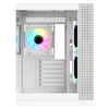 Case DARK CAVE DS - Gaming Tower- ATX- 3x12cm ARGB fan- 2xUSB3- Type-C- Side & Front Panel Temp Glass- White Edition