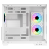 Case DARK CAVE DS - Gaming Tower- ATX- 3x12cm ARGB fan- 2xUSB3- Type-C- Side & Front Panel Temp Glass- White Edition