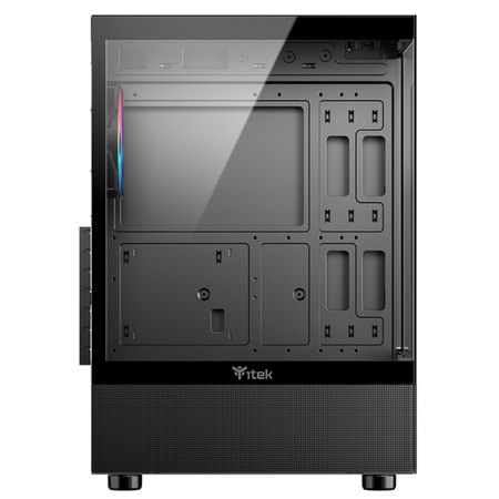 ITEK CASE SHOWBUI 33B, GAMING TOWER ATX, 12CM ARGB FAN, USB3, SIDE FRONT PANEL TEMP GLASS