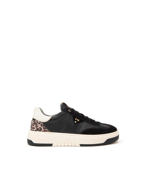 Nero Giardini sneakers da donna in pelle e suede nero I411645D100