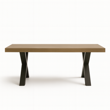 Tavolo "Fomalhaut" con gambe e piano stabile in MDF, design moderno, per arredo interno