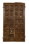 Biscottini Porta portone in legno massello e ferro da interno o da esterno vecchia e antica medievale scorrevole