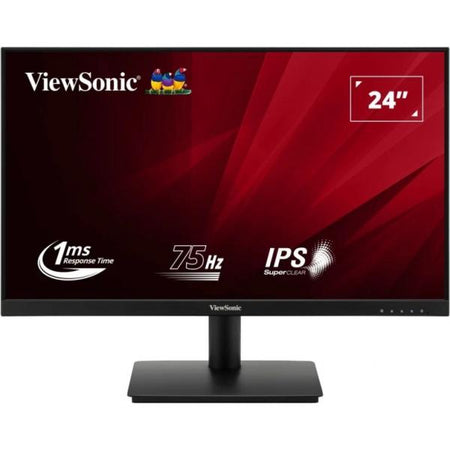 Viewsonic VA VA240-H-2 Monitor PC 60,5 cm [23.8] 1920 x 1080 Pixel Full HD LED Nero (Viewsonic VA240-H-2 23.6 Inch IPS Monitor, Full HD, VGA, HDMI, 75Hz, 1ms, VESA, Tilt)