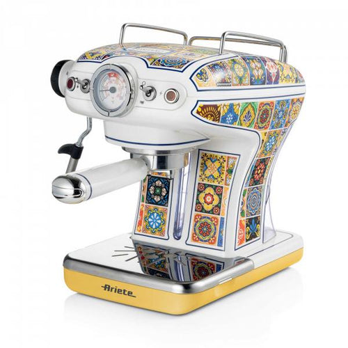 ARIETE CAFF ESPRESSO POSITANO EDITION (1389) - MACCHINA PER CAFFE'' ESPRESSO - POLVERE E CIALDE - 1 O 2 TAZZE - CAPPUCCINATORE - PRESSIONE 15 BAR - 850W
