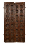 Biscottini Porta portone in legno massello e ferro da interno o da esterno vecchia e antica medievale scorrevole