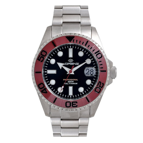 Orologio LORENZ uomo Full Titanium Automatico rosso
