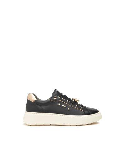 Nero Giardini sneakers donna in pelle nero con accessorio I514170D100