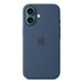 APPLE iPhone 16 - Custodia in silicone con MagSafe - Denim