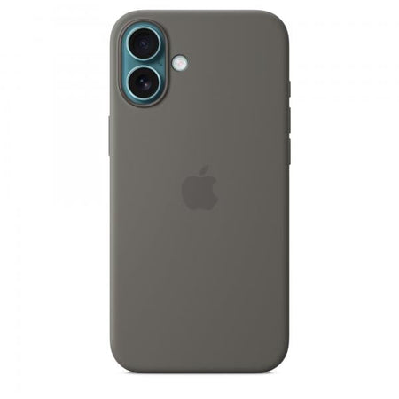 Custodia MagSafe in silicone per iPhone 16 Plus - Grigio pietra