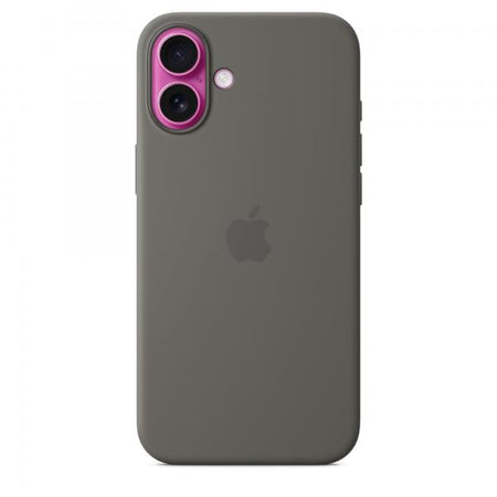 Custodia MagSafe in silicone per iPhone 16 Plus - Grigio pietra