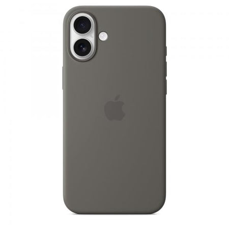 Custodia MagSafe in silicone per iPhone 16 Plus - Grigio pietra