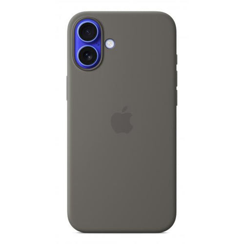 Custodia MagSafe in silicone per iPhone 16 Plus - Grigio pietra