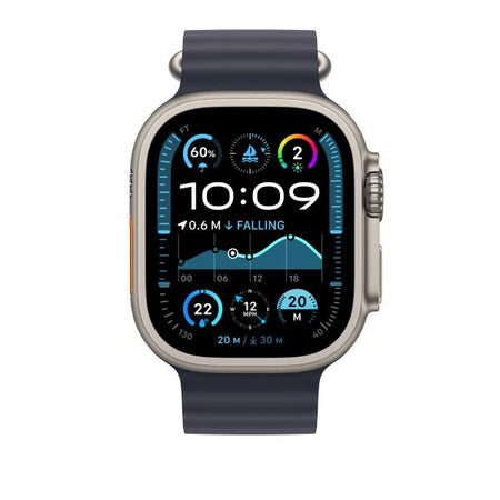 Apple Estensione per cinturino Ocean blu navy [49 mm] - Titanio naturale (APPLE WATCH 49 NAVY NATURAL TI OB XL)