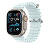 Apple Estensione per cinturino Ocean blu ghiaccio [49 mm] - Titanio naturale (APPLE WATCH 49 ICE BLUE N TI OB XL)